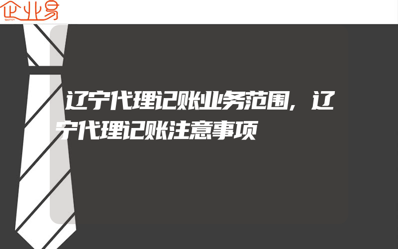 辽宁代理记账业务范围,辽宁代理记账注意事项