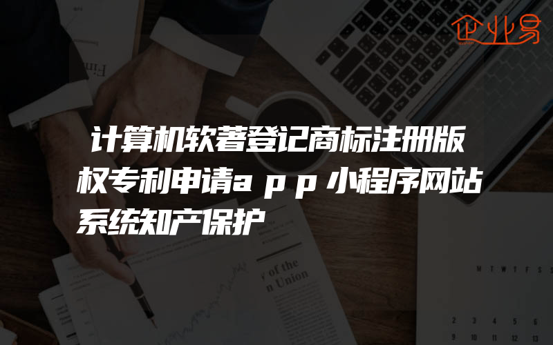 计算机软著登记商标注册版权专利申请app小程序网站系统知产保护