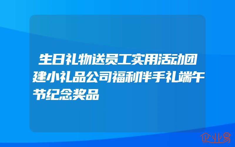 生日礼物送员工实用活动团建小礼品公司福利伴手礼端午节纪念奖品