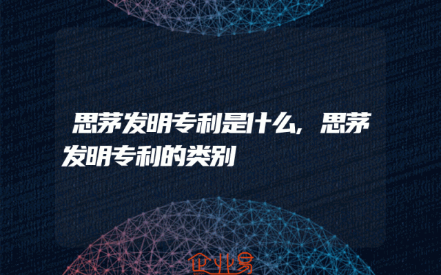 思茅发明专利是什么,思茅发明专利的类别
