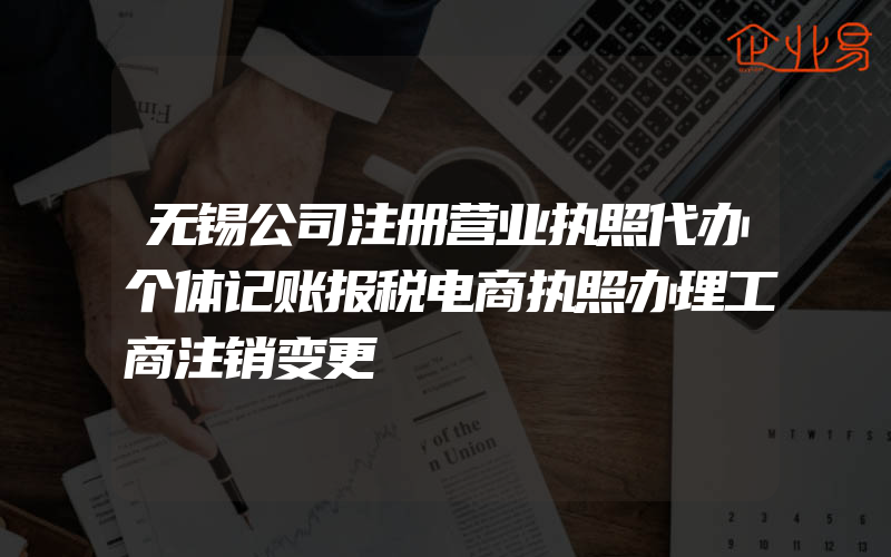 无锡公司注册营业执照代办个体记账报税电商执照办理工商注销变更