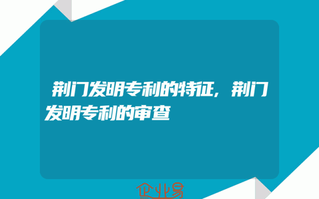 荆门发明专利的特征,荆门发明专利的审查