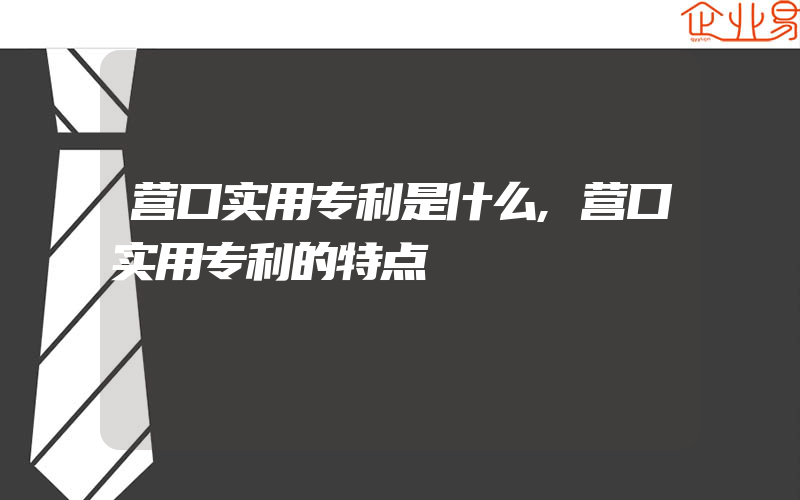 营口实用专利是什么,营口实用专利的特点