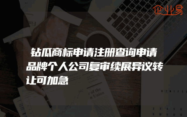 钻瓜商标申请注册查询申请品牌个人公司复审续展异议转让可加急