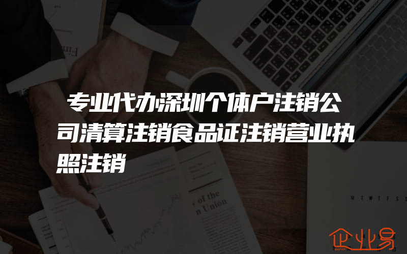 专业代办深圳个体户注销公司清算注销食品证注销营业执照注销