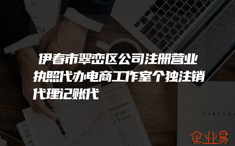 伊春市翠峦区公司注册营业执照代办电商工作室个独注销代理记账代