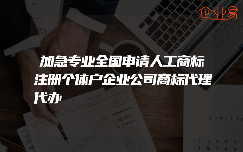 加急专业全国申请人工商标注册个体户企业公司商标代理代办