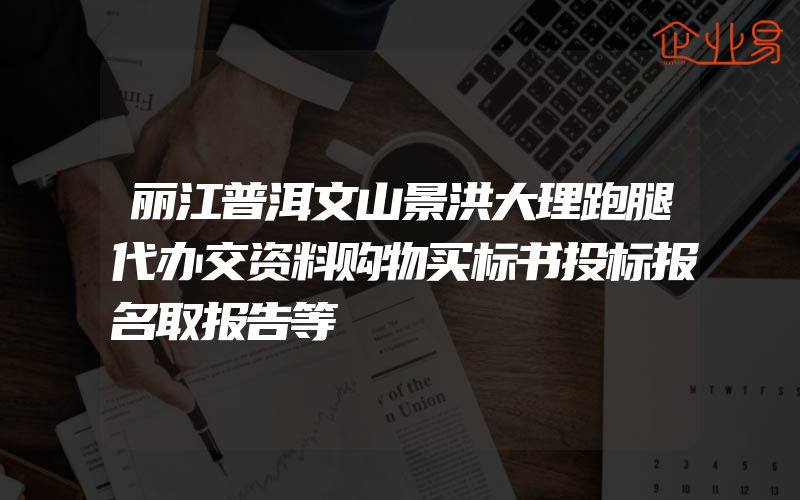 丽江普洱文山景洪大理跑腿代办交资料购物买标书投标报名取报告等