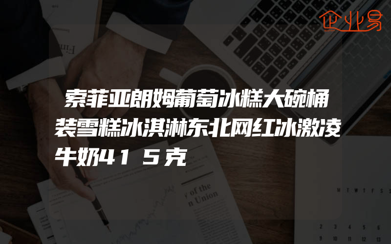 索菲亚朗姆葡萄冰糕大碗桶装雪糕冰淇淋东北网红冰激凌牛奶415克