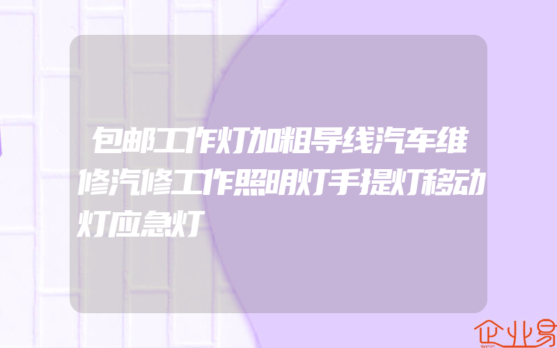 包邮工作灯加粗导线汽车维修汽修工作照明灯手提灯移动灯应急灯