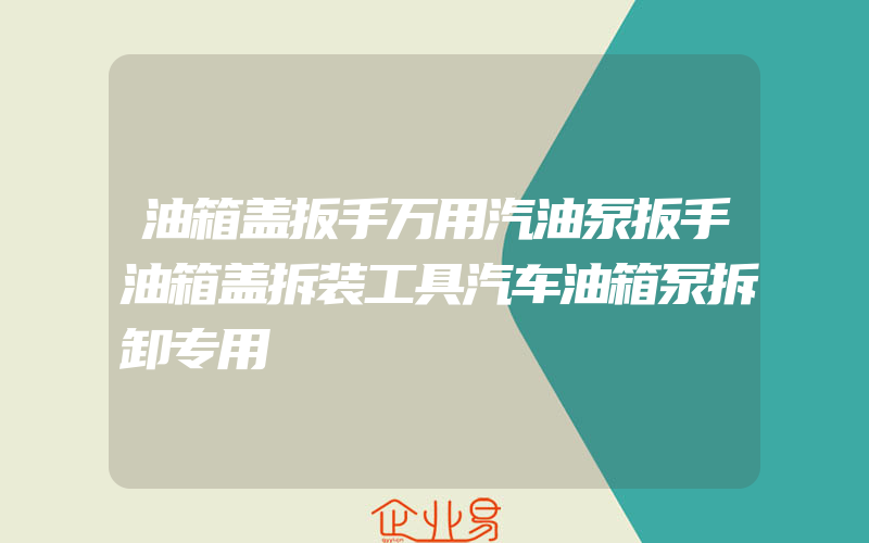 油箱盖扳手万用汽油泵扳手油箱盖拆装工具汽车油箱泵拆卸专用