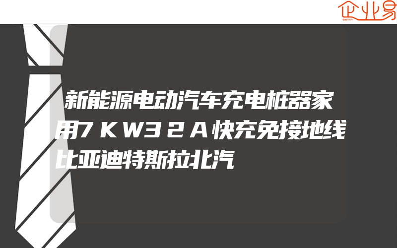 新能源电动汽车充电桩器家用7KW32A快充免接地线比亚迪特斯拉北汽