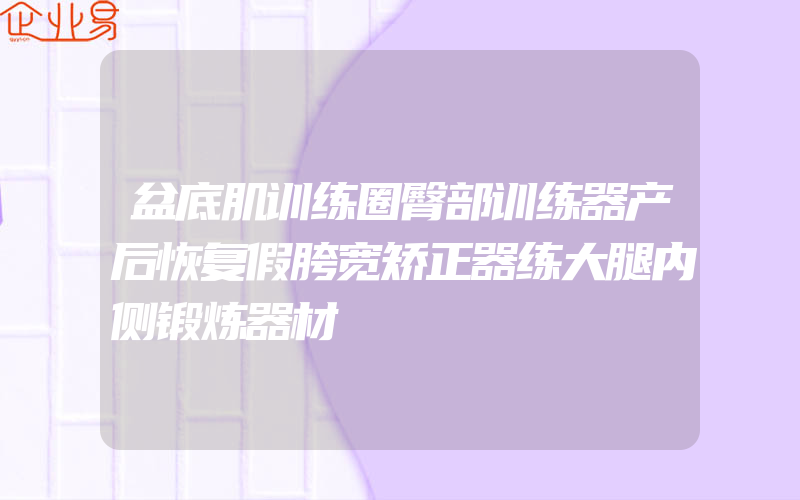 盆底肌训练圈臀部训练器产后恢复假胯宽矫正器练大腿内侧锻炼器材